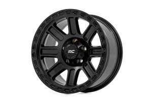Wheel - Rough Country - 84 Series, 8-Spoke - Gloss Black